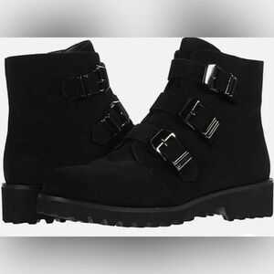 Vaneli Zemira Women's Ankle Boots Buckle Sz 9 Suede Black